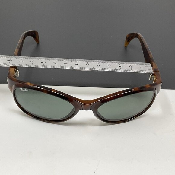 Vintage B&L Ray Ban Sleek Tortoise G15 Sunglasses W2755 Light Scratches main image 7
